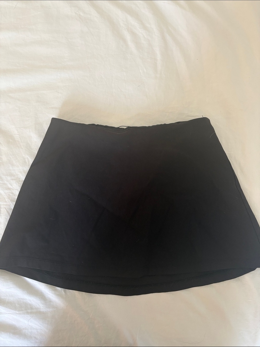 Garage Black Mini Skirt - Clean A-Line